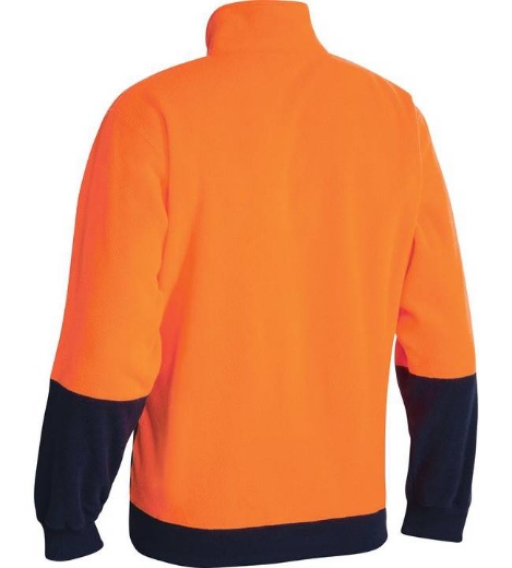 Picture of Bisley, Hi Vis Polar Fleece Zip Pullover